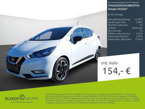 Automodell: Micra in der Farbe weiß