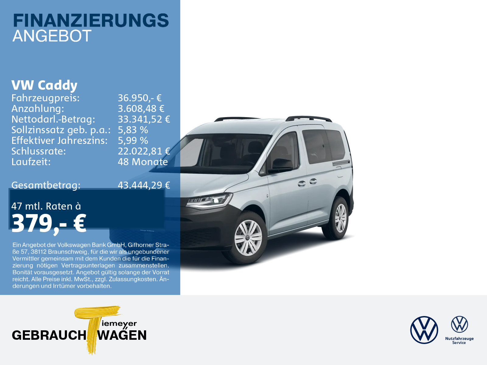 Volkswagen Caddy TSI DSG