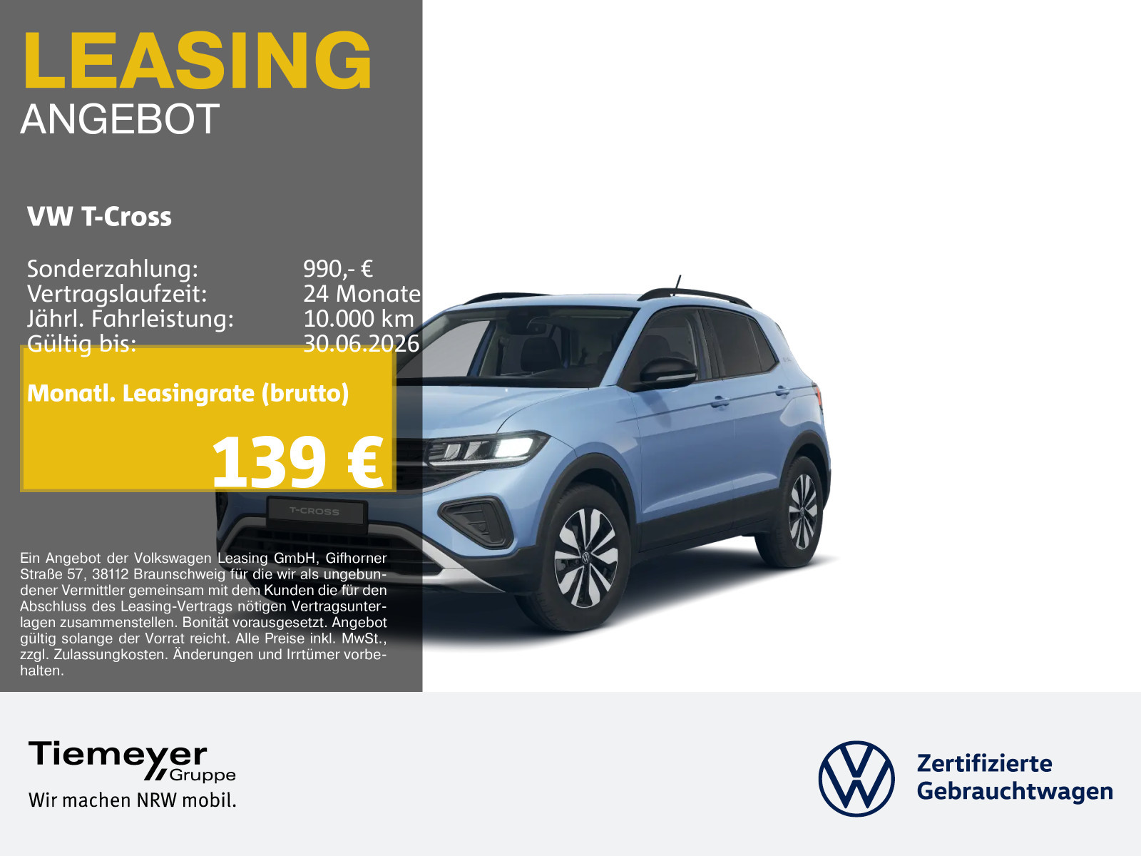 Volkswagen T-Cross 1.0 TSI