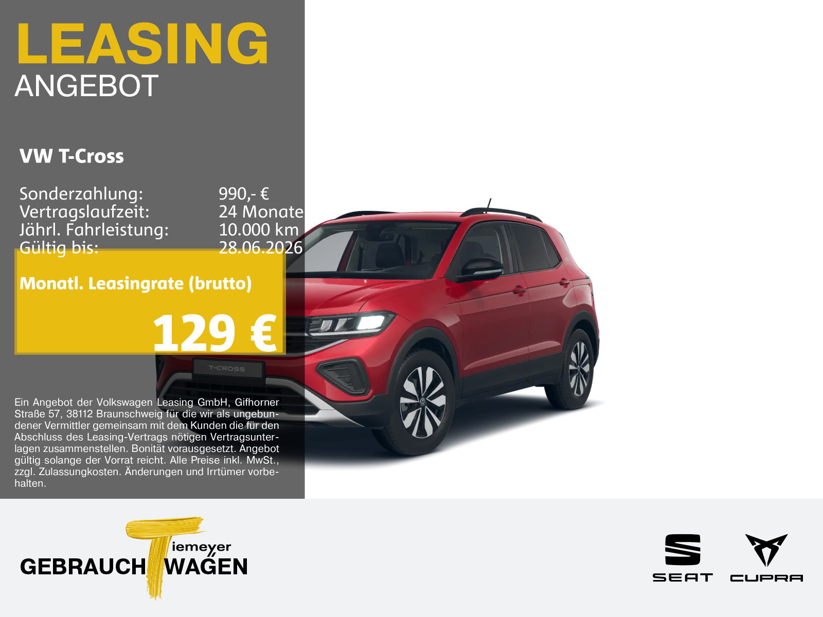 Volkswagen T-Cross 1.0 TSI