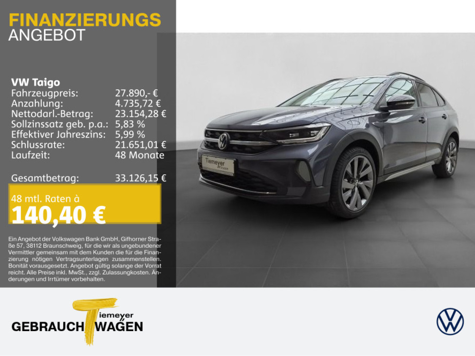 Volkswagen Taigo 1.5 TSI Volkswagen Taigo 1.5 TSI