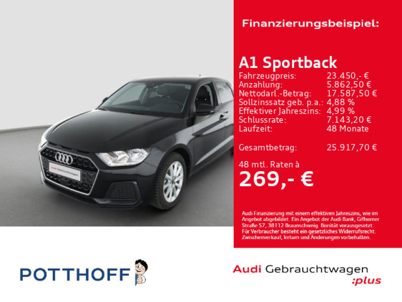 Bild 0: Audi A1 Sportback 30 TFSI ADVANCED SONOS SITZHZG PDC LM17