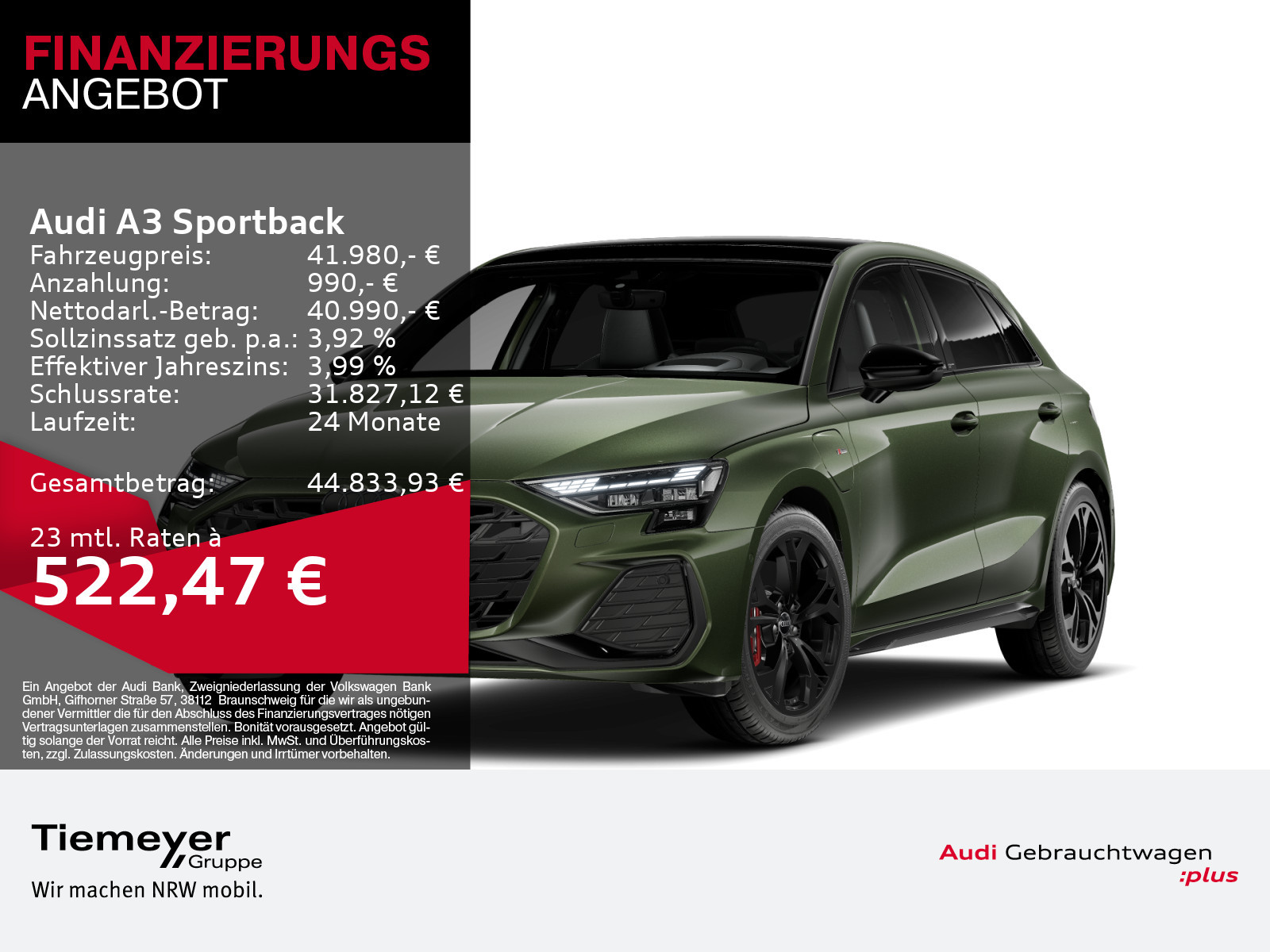 Audi A3 Sportback 45