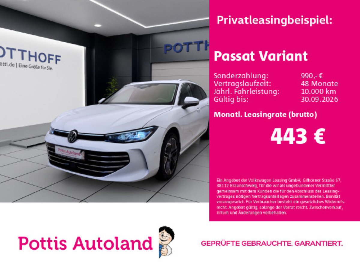 Thumb 0: Volkswagen Passat Variant 2.0 TDI DSG ELEGANCE STDHZG PANO AHK NAVI