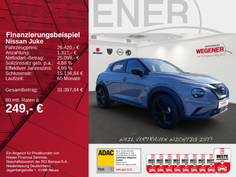 Ansicht 2 - Gebrauchtwagen Fahrzeug, Modell Juke der Marke Nissan von Verkäufer Autohaus Wegener GmbH - Filiale Ludwigsfelde
