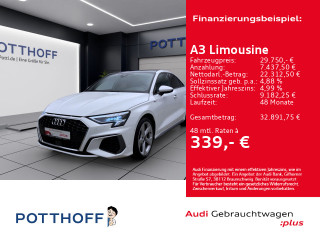 Audi A3 Limousine 30 TDI S LINE STDHZG PANO NAVI HuD