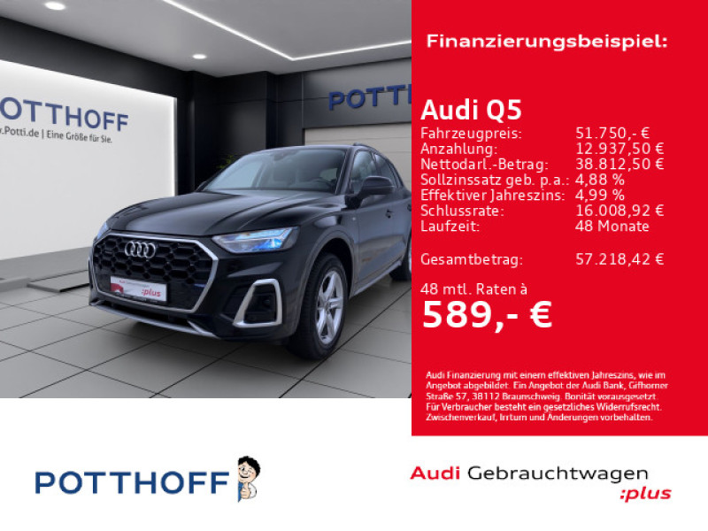 Bild 0: Audi Q5 55 TFSIe Q S LINE NAVI LED VIRTUAL SITZHZG