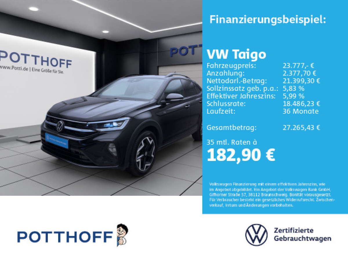 Thumb 0: Volkswagen Taigo 1.0 TSI R-LINE IQ.LIGHT KAMERA SITZHZG LM17