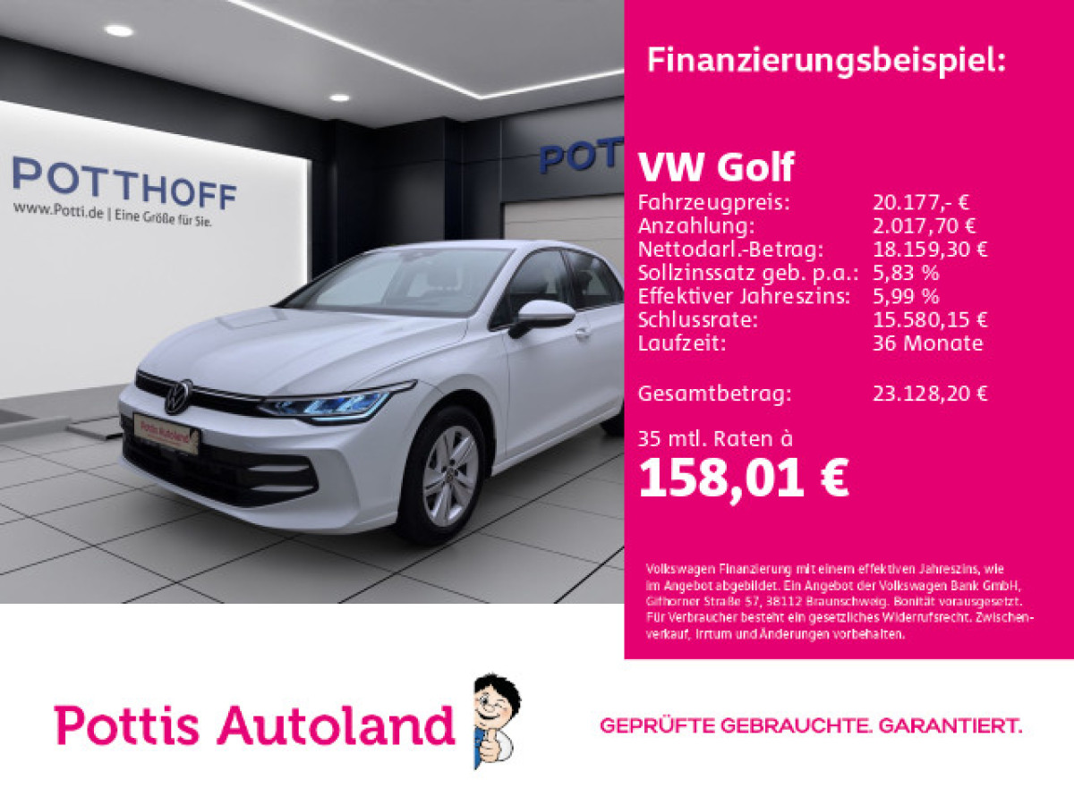 Thumb 0: Volkswagen Golf 1.5 TSI LIFE NAVI HuD SITZHZG KAMERA