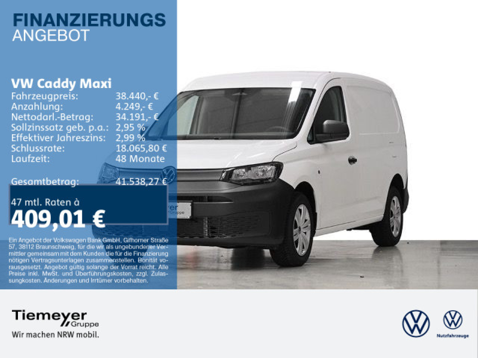 Volkswagen Caddy Cargo Maxi