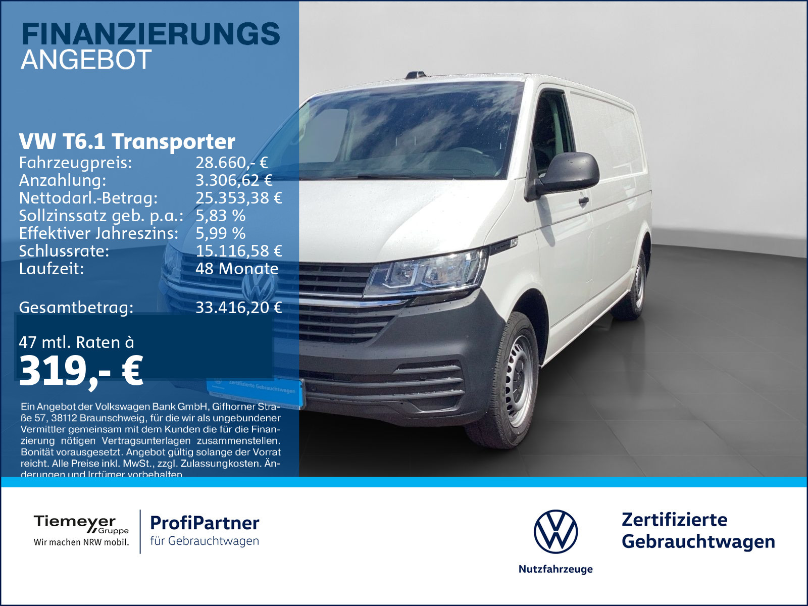 Volkswagen T6.1 Kasten LR