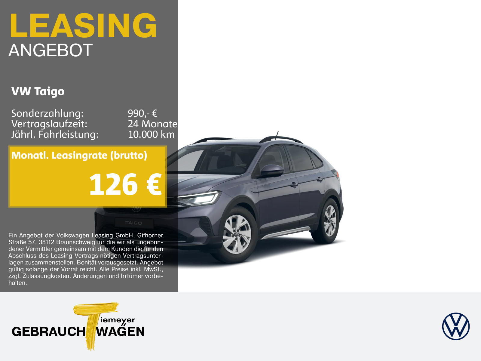 Volkswagen Taigo 1.0 TSI