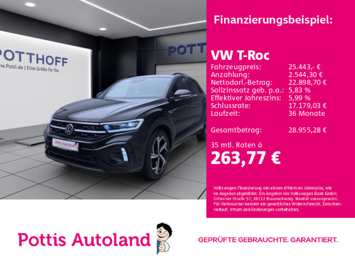 Thumb 0: Volkswagen T-Roc 2.0 TDI DSG R-LINE STDHZG IQ.LIGHT NAVI KAMERA