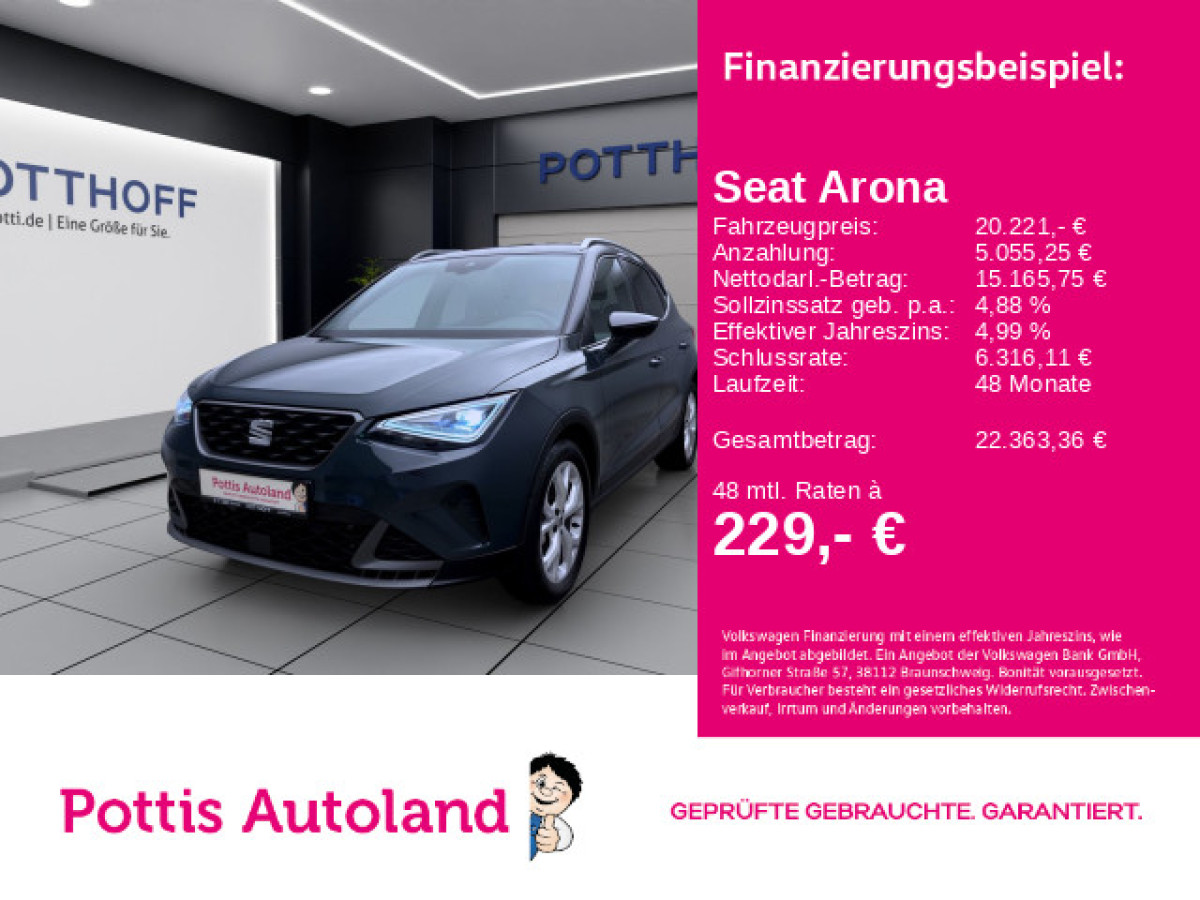 Thumb 0: Seat Arona 1.0 TSI DSG FR LED KAMERA KLIMA PARKLENK
