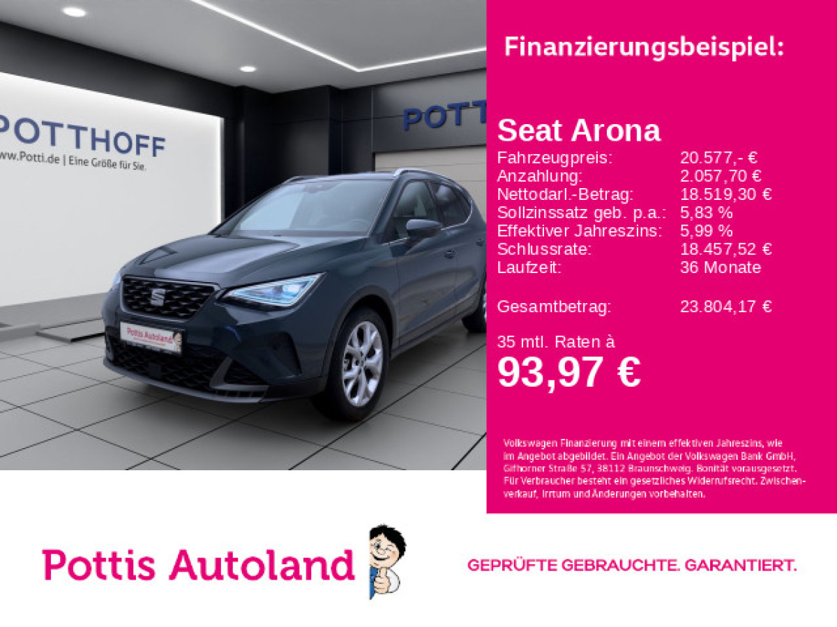 Thumb 0: Seat Arona 1.0 TSI DSG FR KAMERA KLIMA PDC PARKLENK