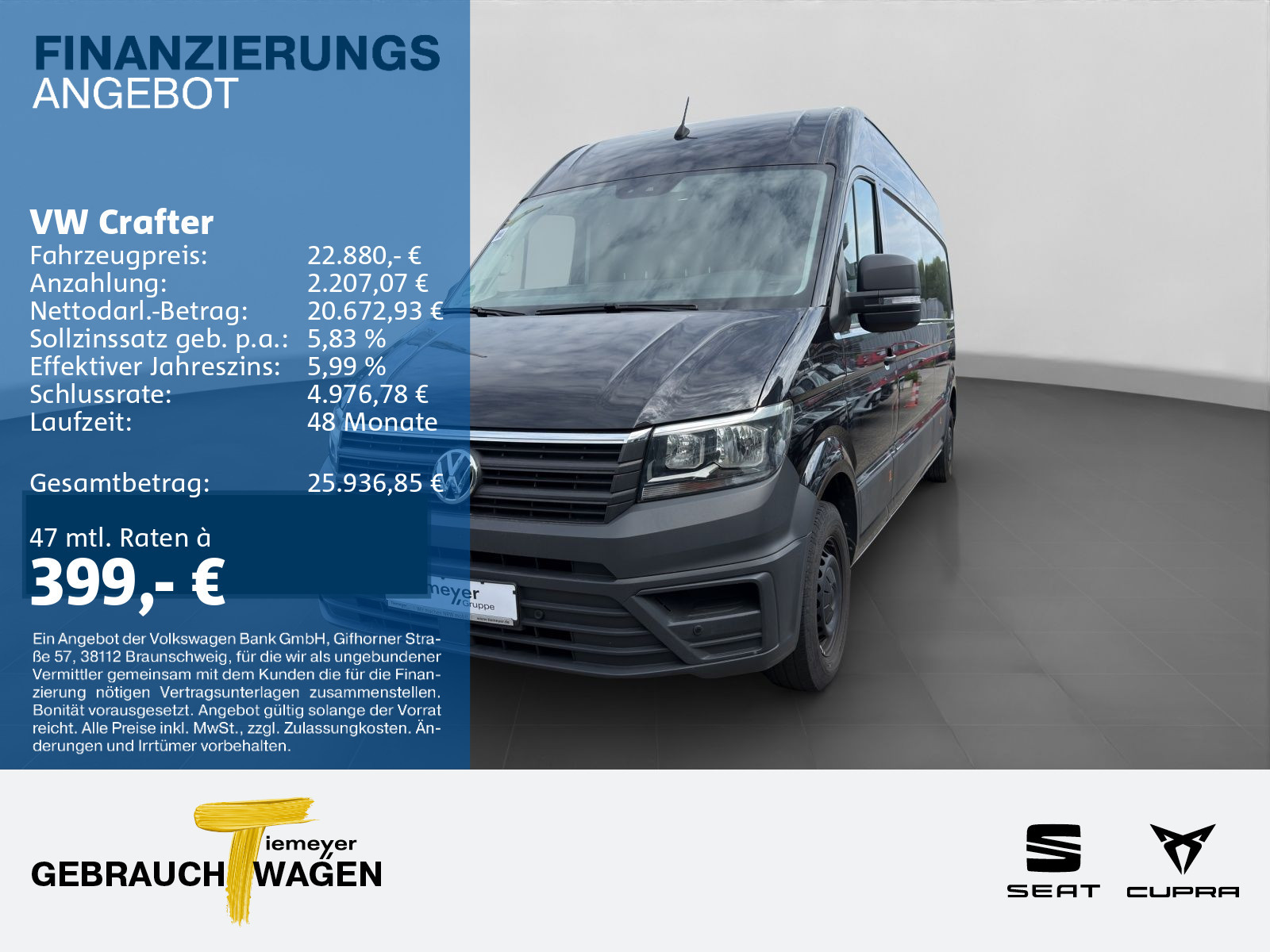 Volkswagen Crafter Kasten 2.0