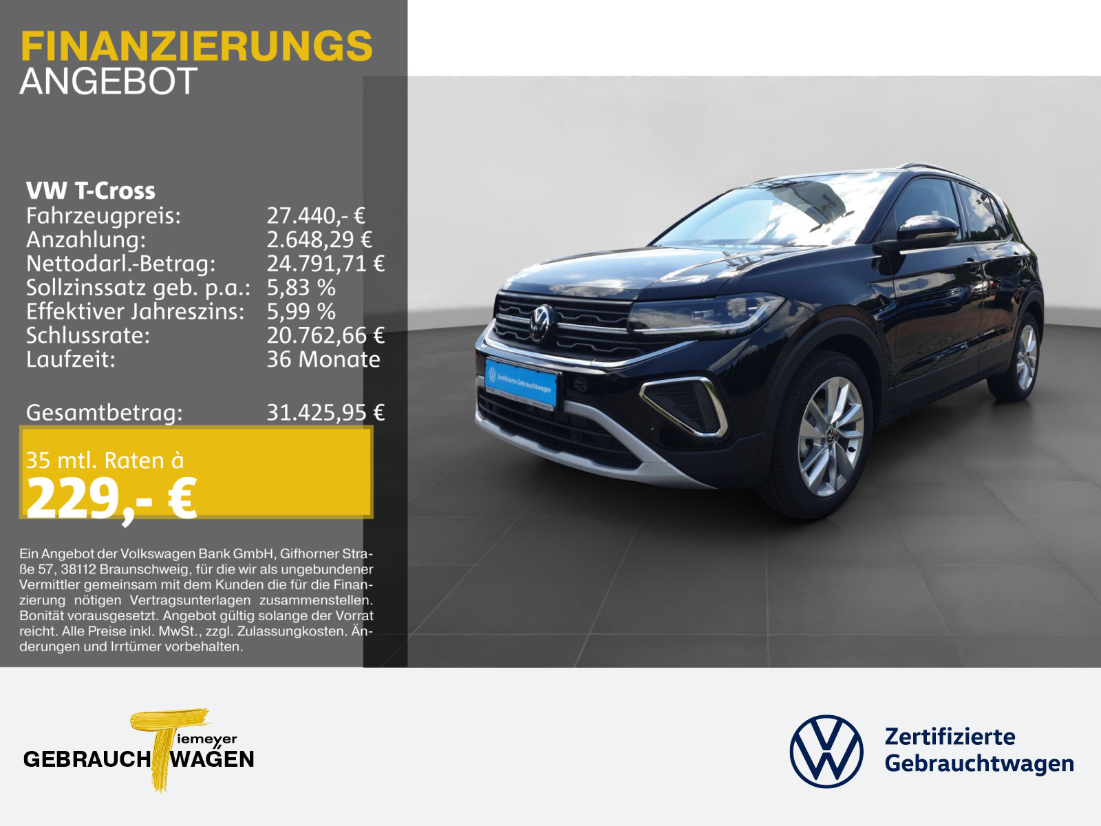 Volkswagen T-Cross 1.0 TSI