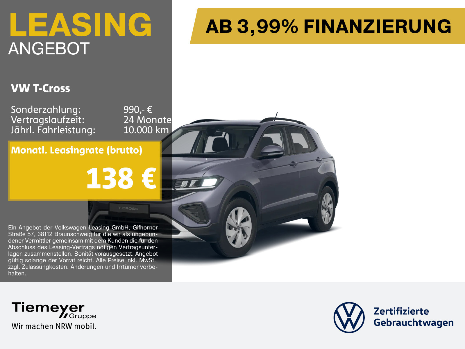 Volkswagen T-Cross 1.0 TSI
