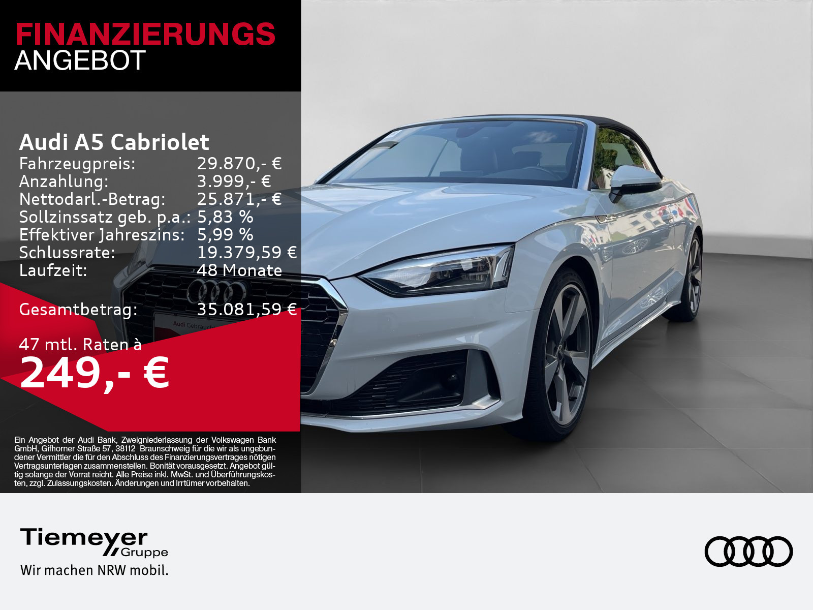 Audi A5 Cabrio 2.0 Audi A5 Cabrio 2.0