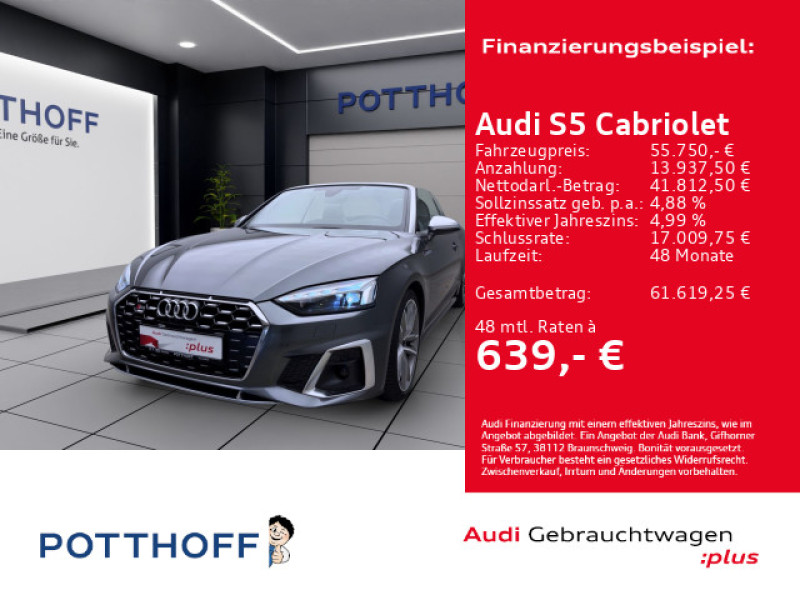 Bild 0: Audi S5 Cabriolet Q MATRIX NAVI B&O KAMERA SITZHZG