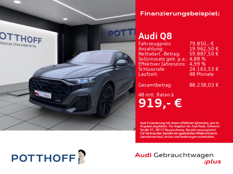 Bild 0: Audi Q8 50 TDI Q S LINE PANO NAVI+ HD-MATRIX B&O