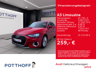 Audi A3 Limousine 30 TFSI ADVANCED NAVI+ SITZHZG KLIMA PDC