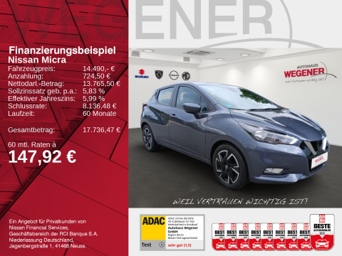 Ansicht 2 - Gebrauchtwagen Fahrzeug, Modell Micra der Marke Nissan von Verkäufer Autohaus Wegener Berlin GmbH - Filiale Spandau