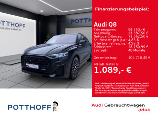 Audi Q8 TDI Q S LINE STDHZG PANO AHK HD-MATRIX B&O HuD