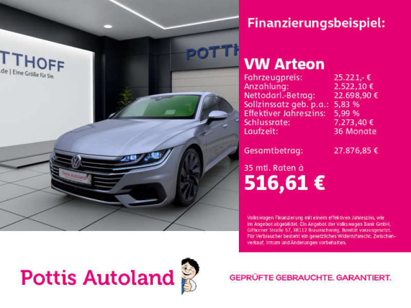Bild 0: Volkswagen Arteon 2.0 TDI DSG 4M R-LINE STDHZG AHK NAVI KAMERA DCC