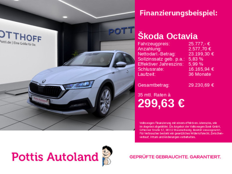 Bild 0: Škoda Octavia Combi 2.0 TDI DSG 4x4 SCOUT PANO MATRIX AHK PDC