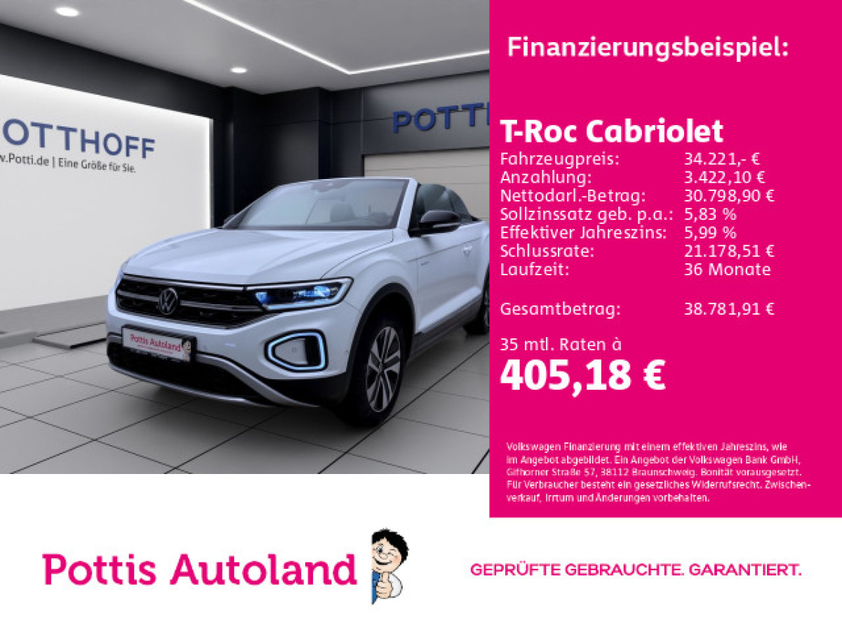 Thumb 0: Volkswagen T-Roc Cabriolet 1.5 TSI DSG ENERGY KAMERA APP-CONNECT PDC