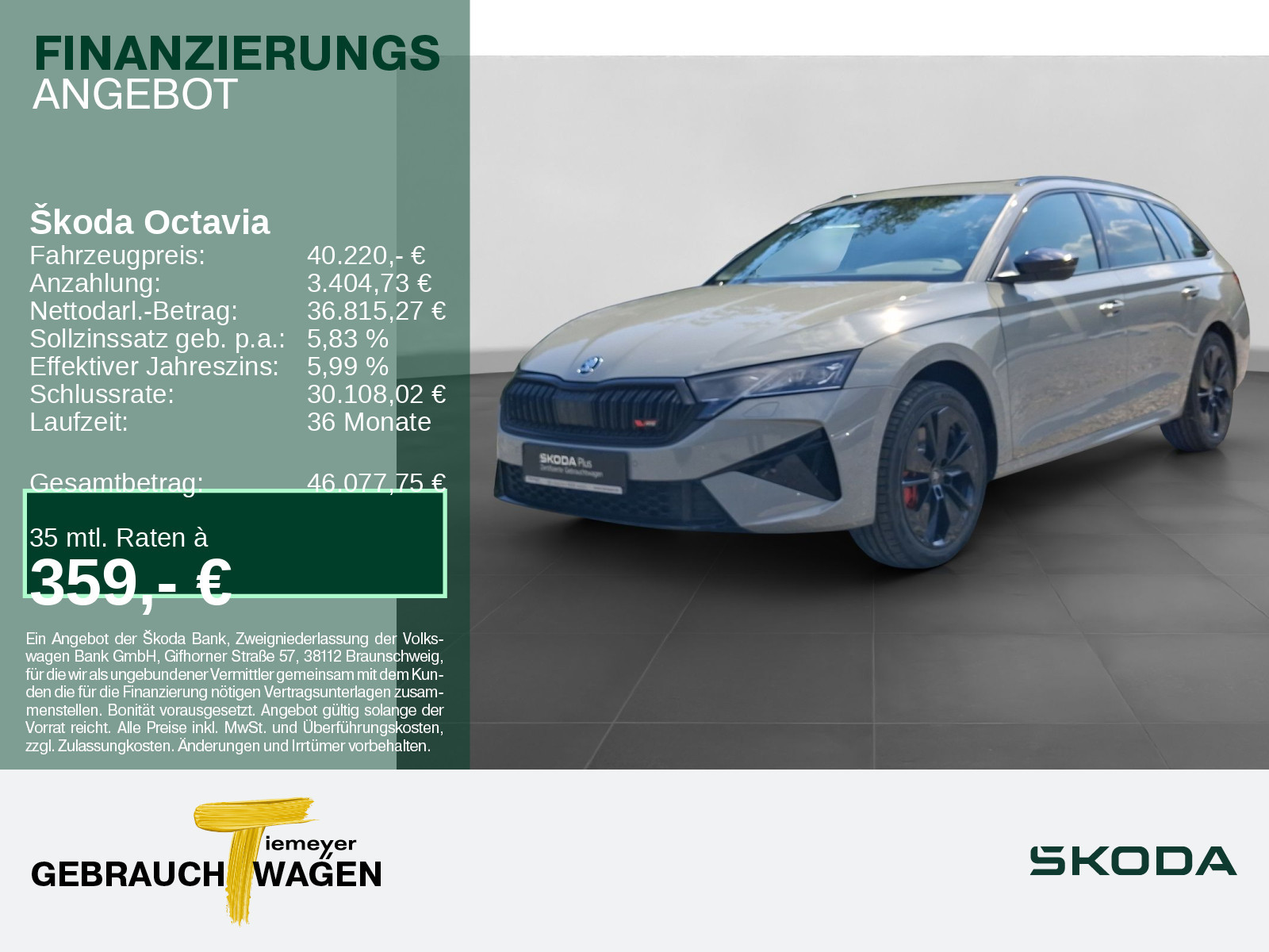 &Scaron;koda Octavia Combi 2.0