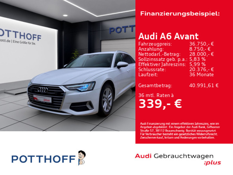 Bild 0: Audi A6 Avant 45 TDI Q SPORT STDHZG KAMERA NAVI+ MATRIX