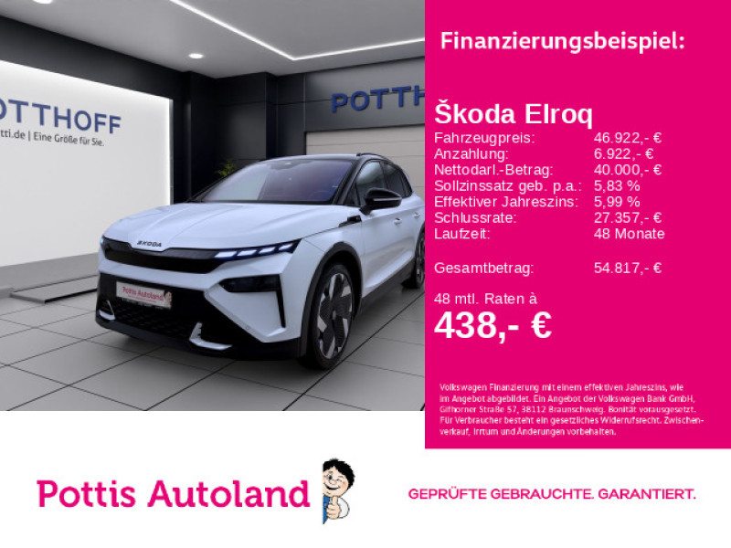 Bild 0: Škoda Elroq 85 LODGE AHK KAMERA SITZHZG MATRIX