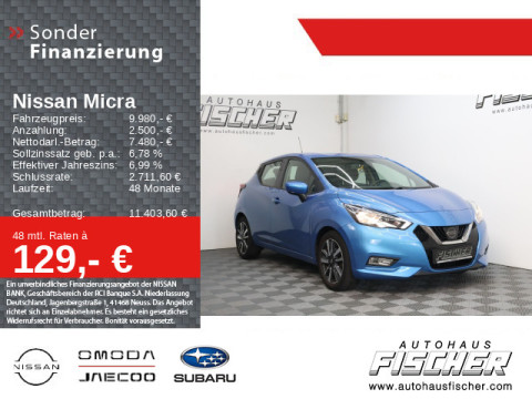 Automodell: Micra in der Farbe blau