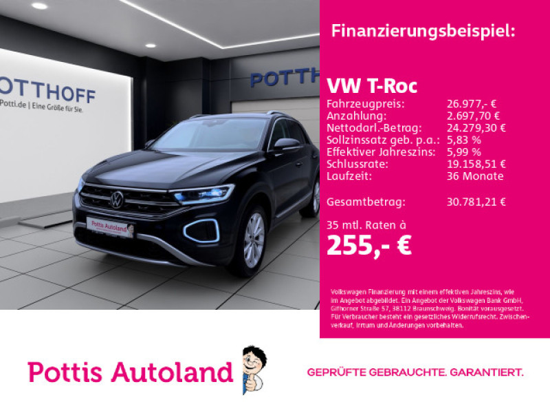 Bild 0: Volkswagen T-Roc 1.5 TSI DSG STYLE AHK NAVI PDC LED+