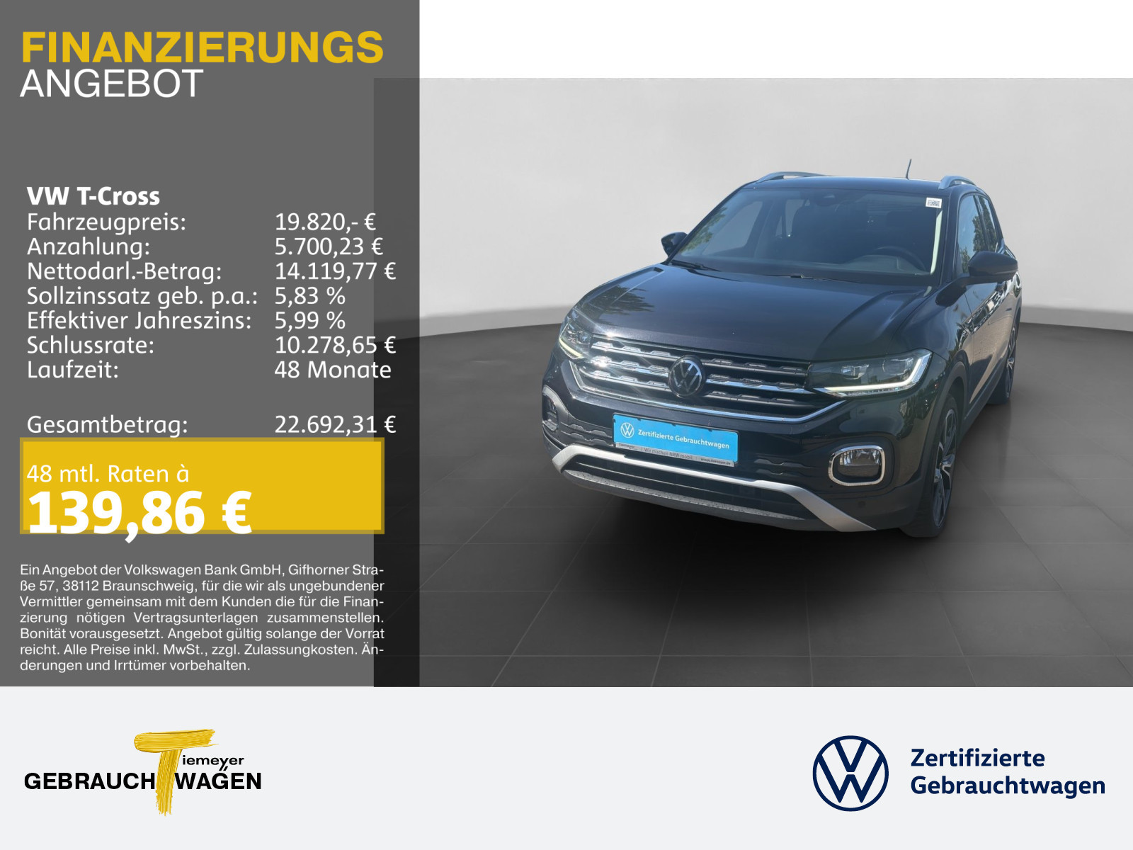 Volkswagen T-Cross 1.0 TSI