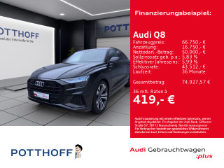 Audi Q8 50 TDI Q S LINE PANO AHK HD-MATRIX B&O SITZHZG