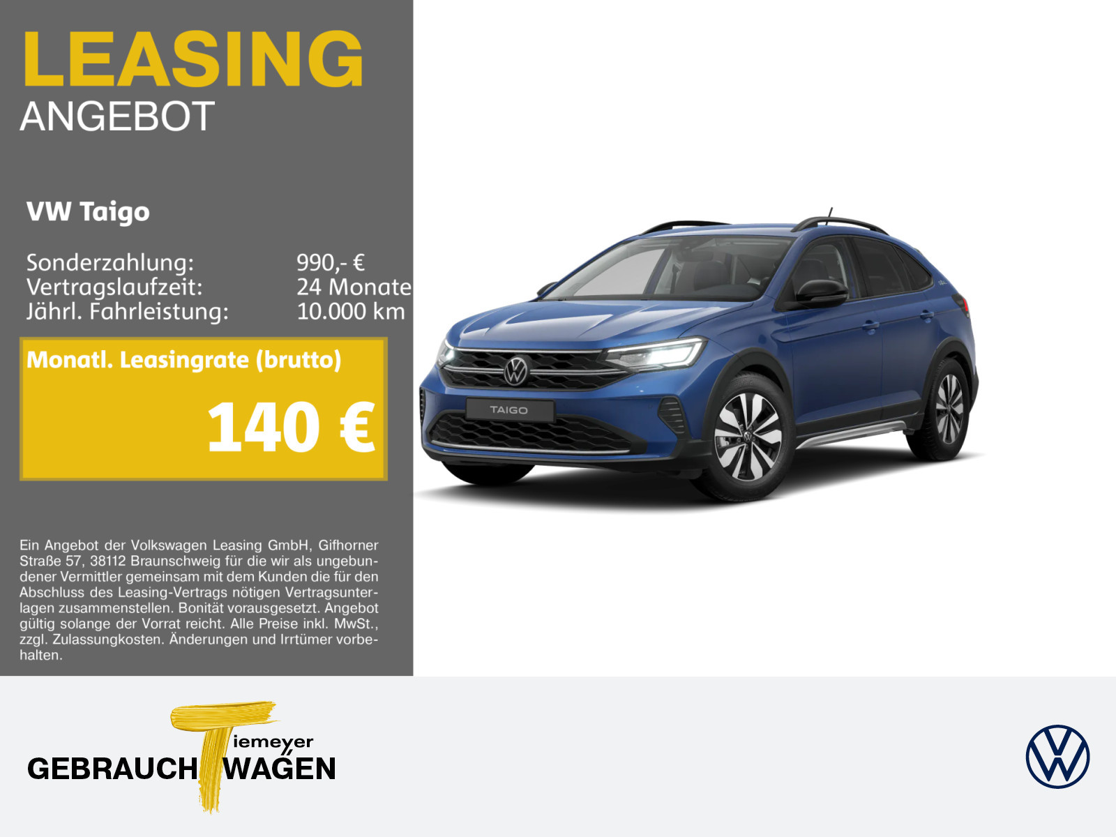 Volkswagen Taigo 1.0 TSI