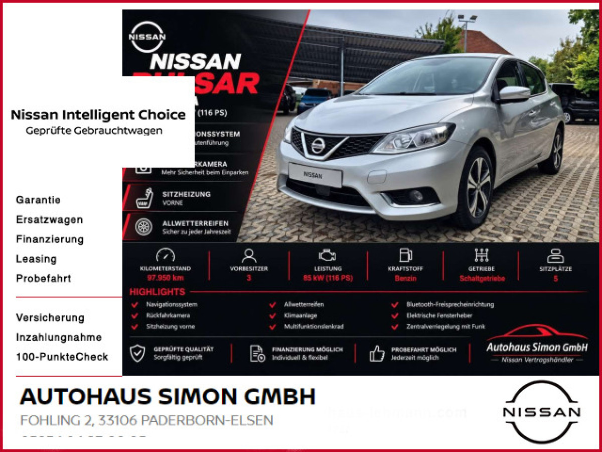 Ansicht 1 - Gebrauchtwagen Fahrzeug, Modell Pulsar der Marke Nissan von Verkäufer Autohaus Simon GmbH