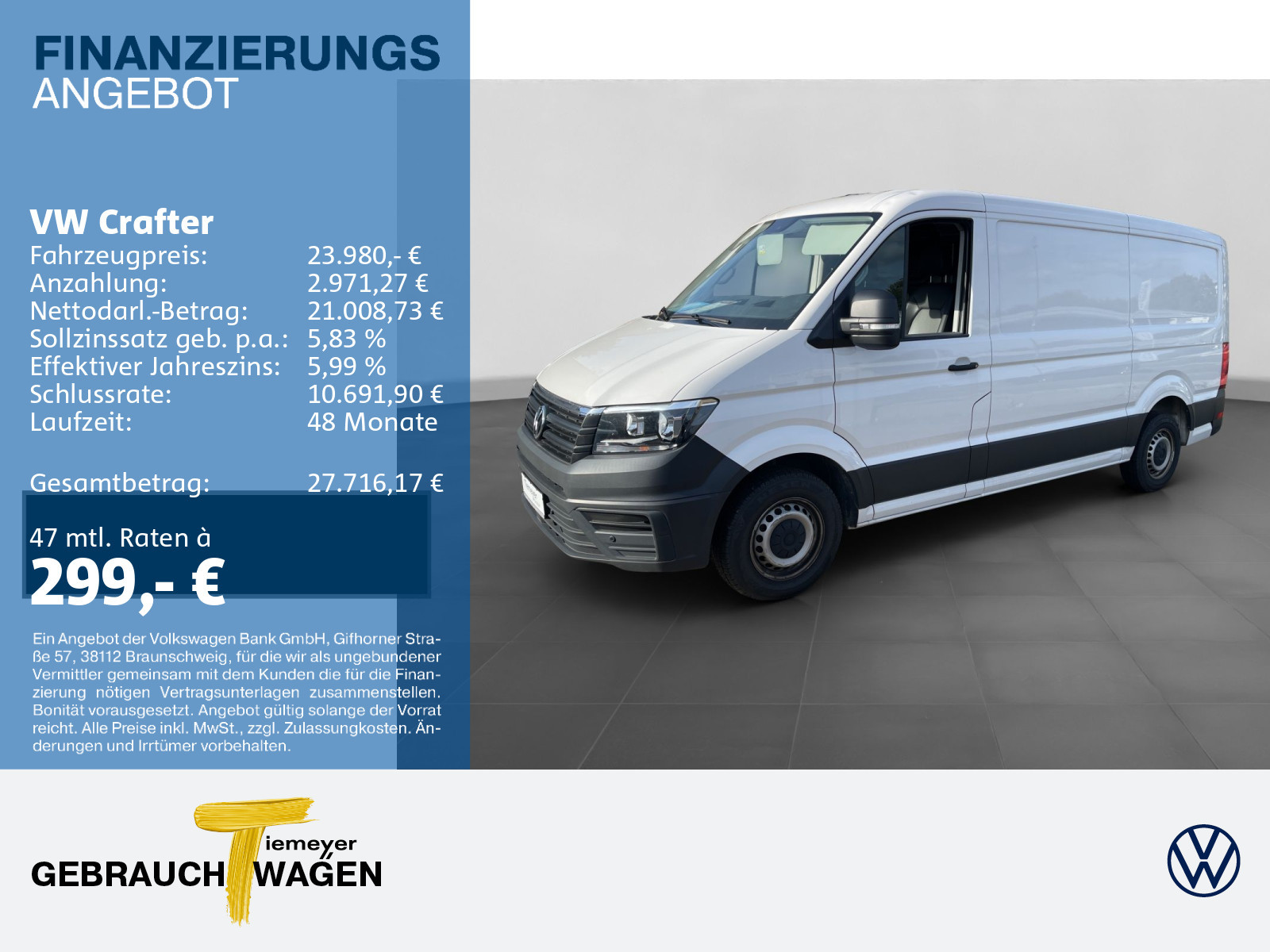 Volkswagen Crafter Kasten 35 Volkswagen Crafter Kasten 35