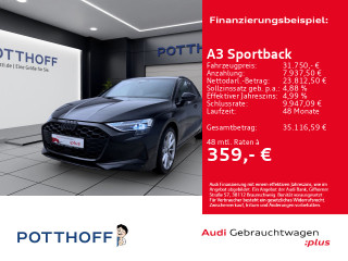 Audi A3 Sportback TFSI S-LINE NAVI KAMERA KLIMA SHZG