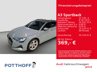 Audi A3 Sportback TFSI ADVANCED KAMERA NAVI KLIMA AHK