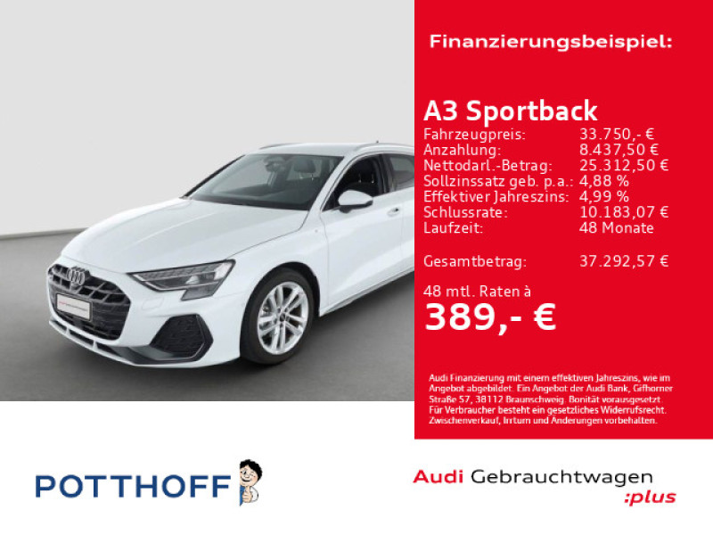 Bild 0: Audi A3 Sportback TFSI S-LINE KAMERA NAVI AHK MATRIX