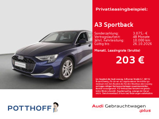 Audi A3 Sportback TDI ADVANCED KAMERA KLIMA NAVI LM17