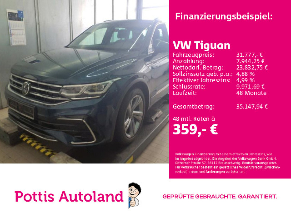 Thumb 0: Volkswagen Tiguan 2.0 TSI DSG 4M R-LINE STDHZG AHK NAVI IQ.LIGHT