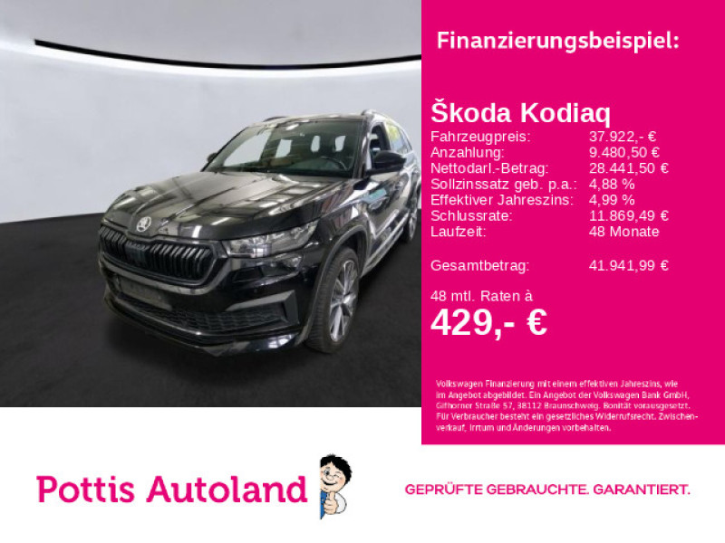 Bild 0: Škoda Kodiaq 2.0 TDI DSG 4x4 SPORTLINE AHK PANO STDHZG NAVI