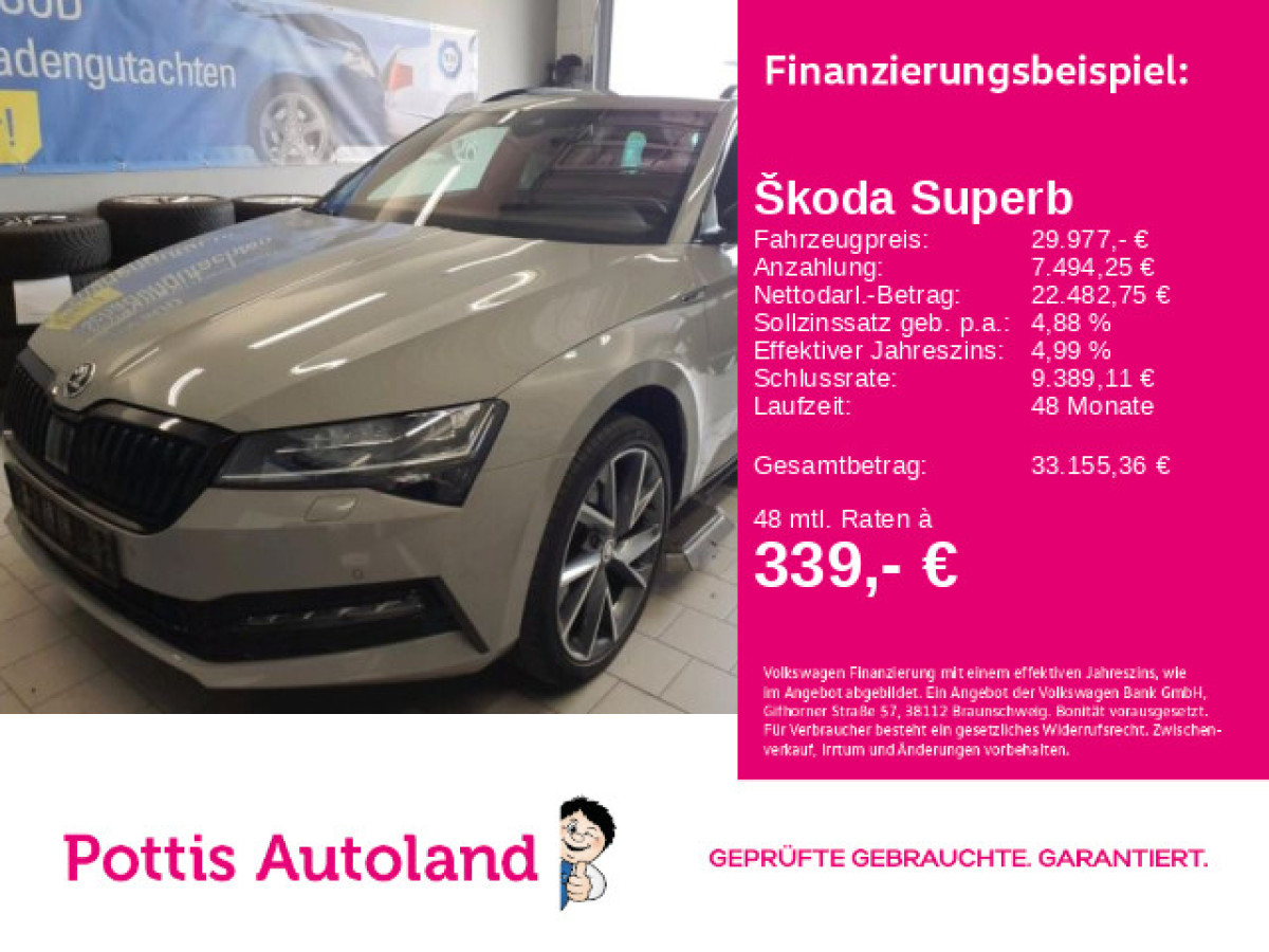 Thumb 0: Škoda Superb Combi 2.0 TSI DSG SPORTLINE NAVI MATRIX SITZHZG PDC