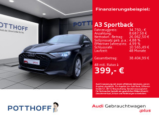 Audi A3 Sportback TFSI LM17 KLIMA KAMERA DAB+