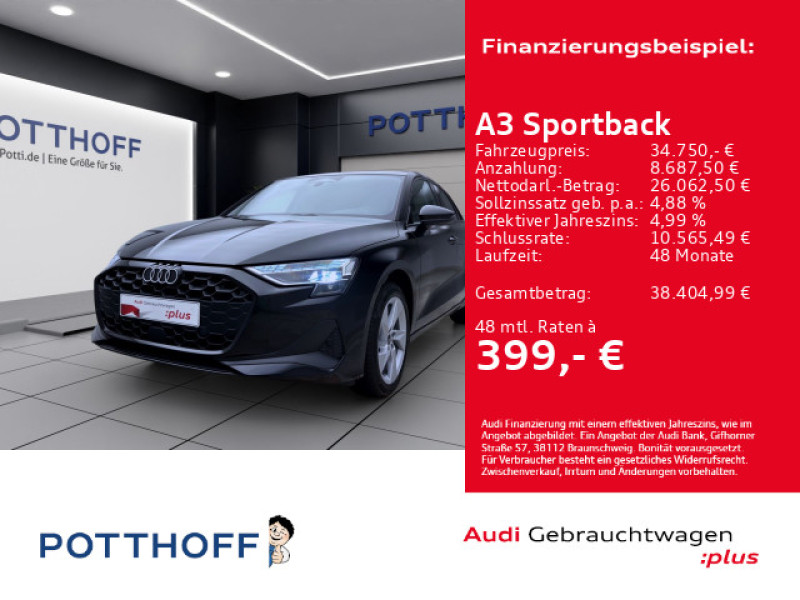Bild 0: Audi A3 Sportback TFSI VIRTUAL KAMERA SHZG LED LM17